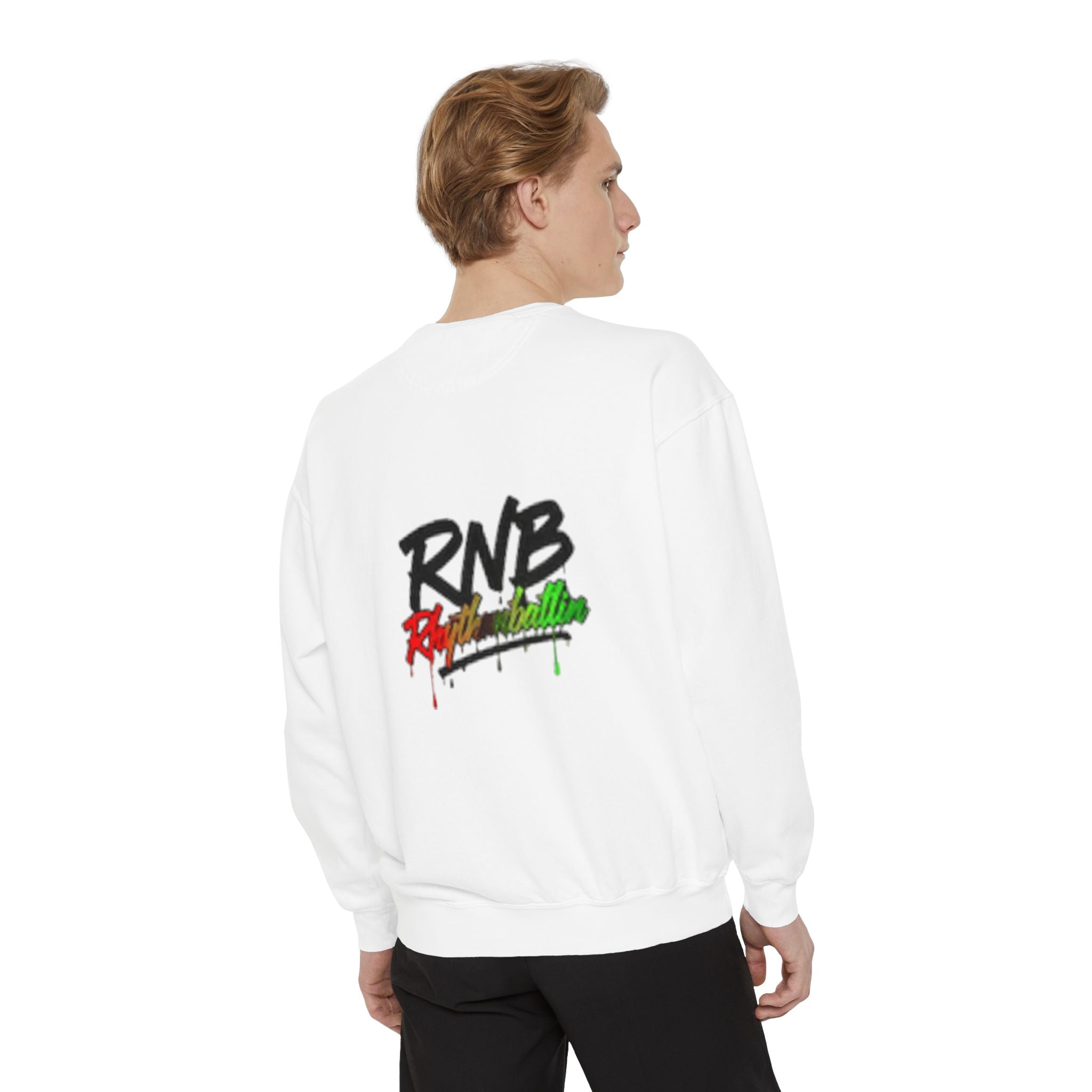 RNB Retro Drip Sweatshirt – Red, Yellow & Green Streetwear Pullover