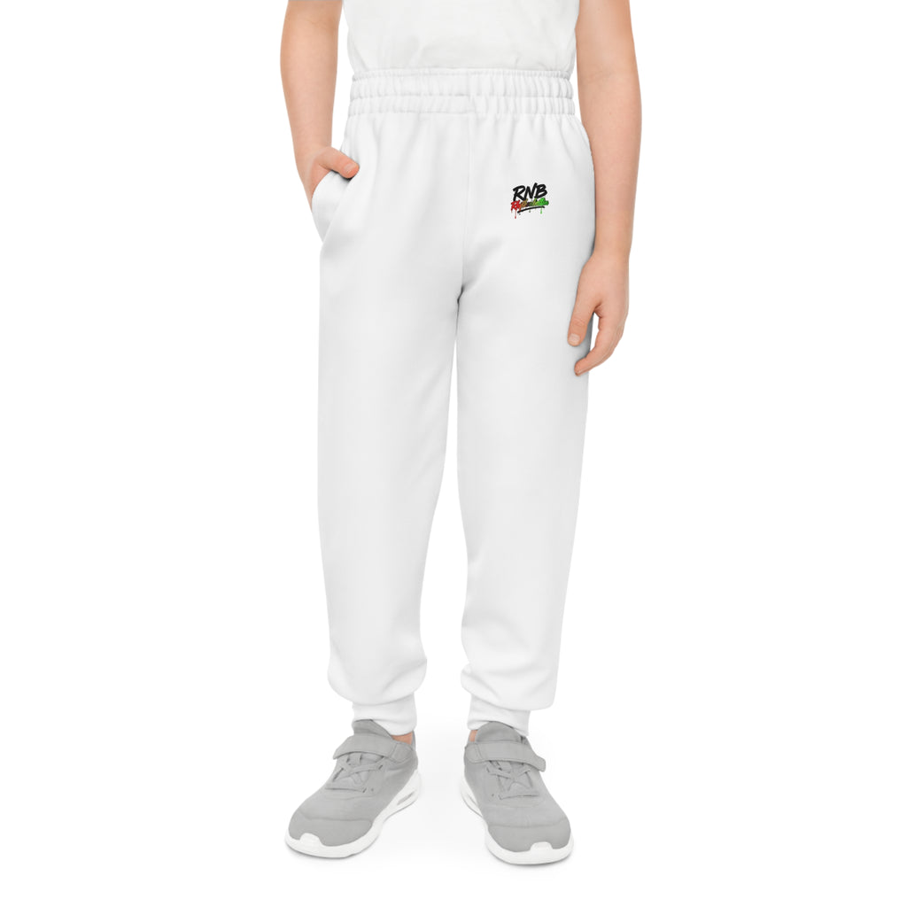 Youth Joggers – Small Colorful RWB Splash Logo Sweatpants for Kids