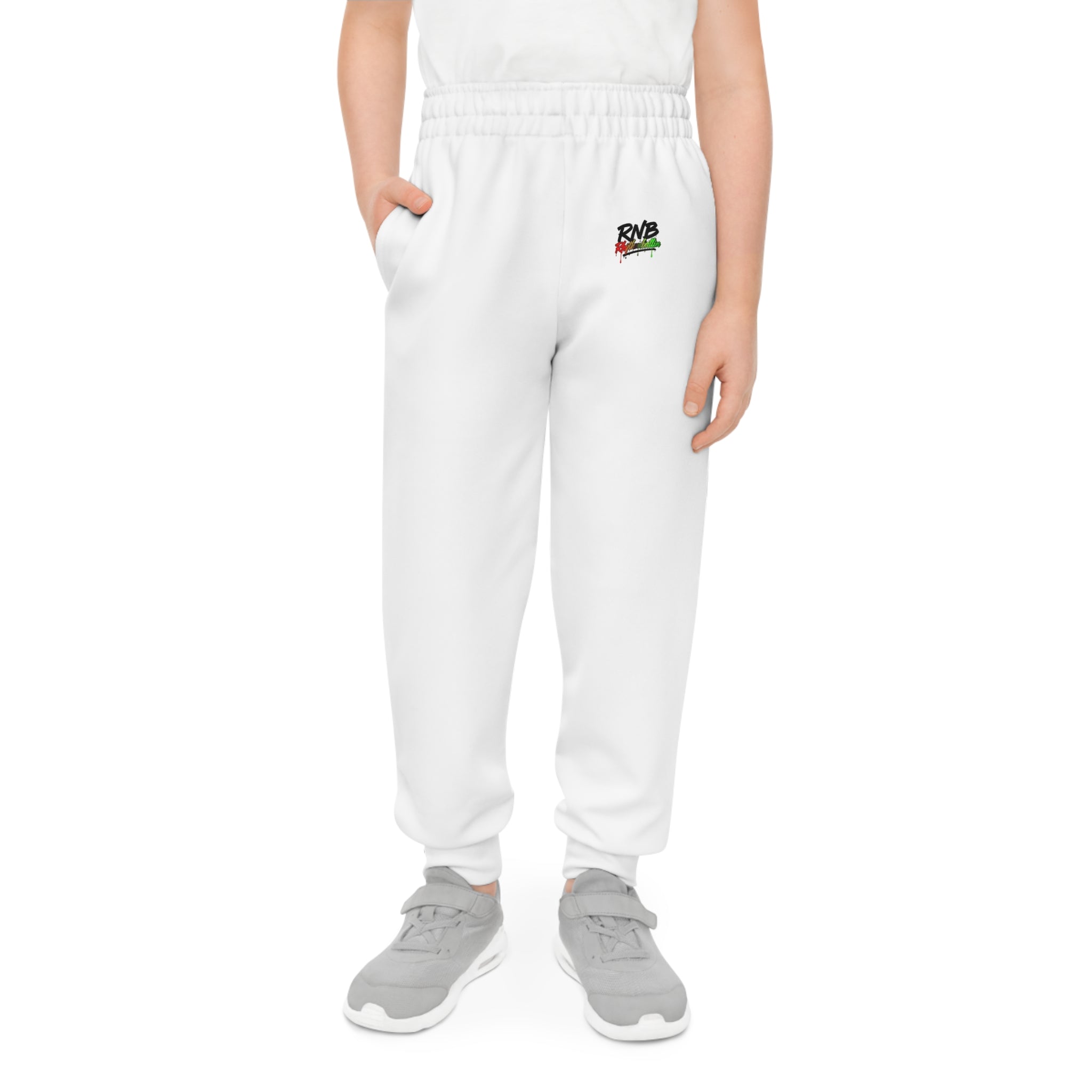 Youth Joggers – Small Colorful RWB Splash Logo Sweatpants for Kids
