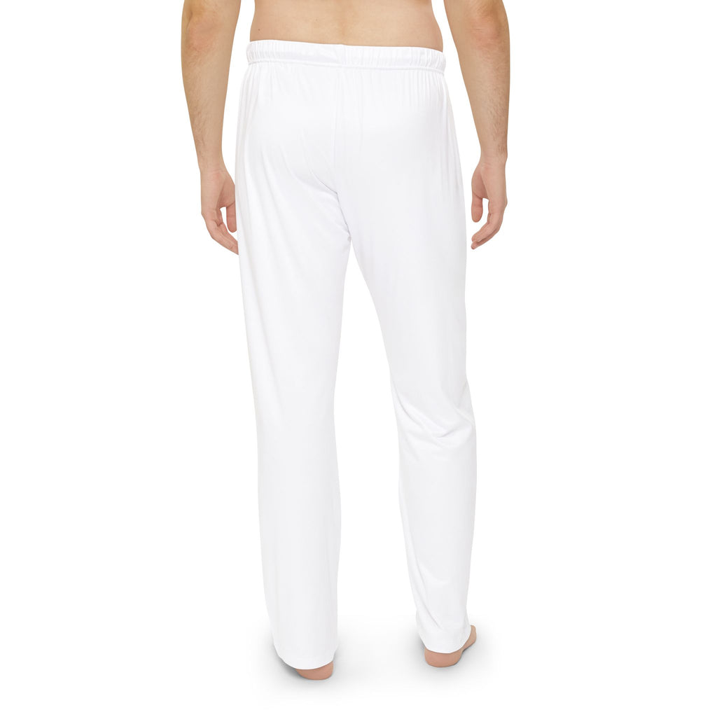 Men's RNB Sleep Pants — White Relaxed Pajama Trousers