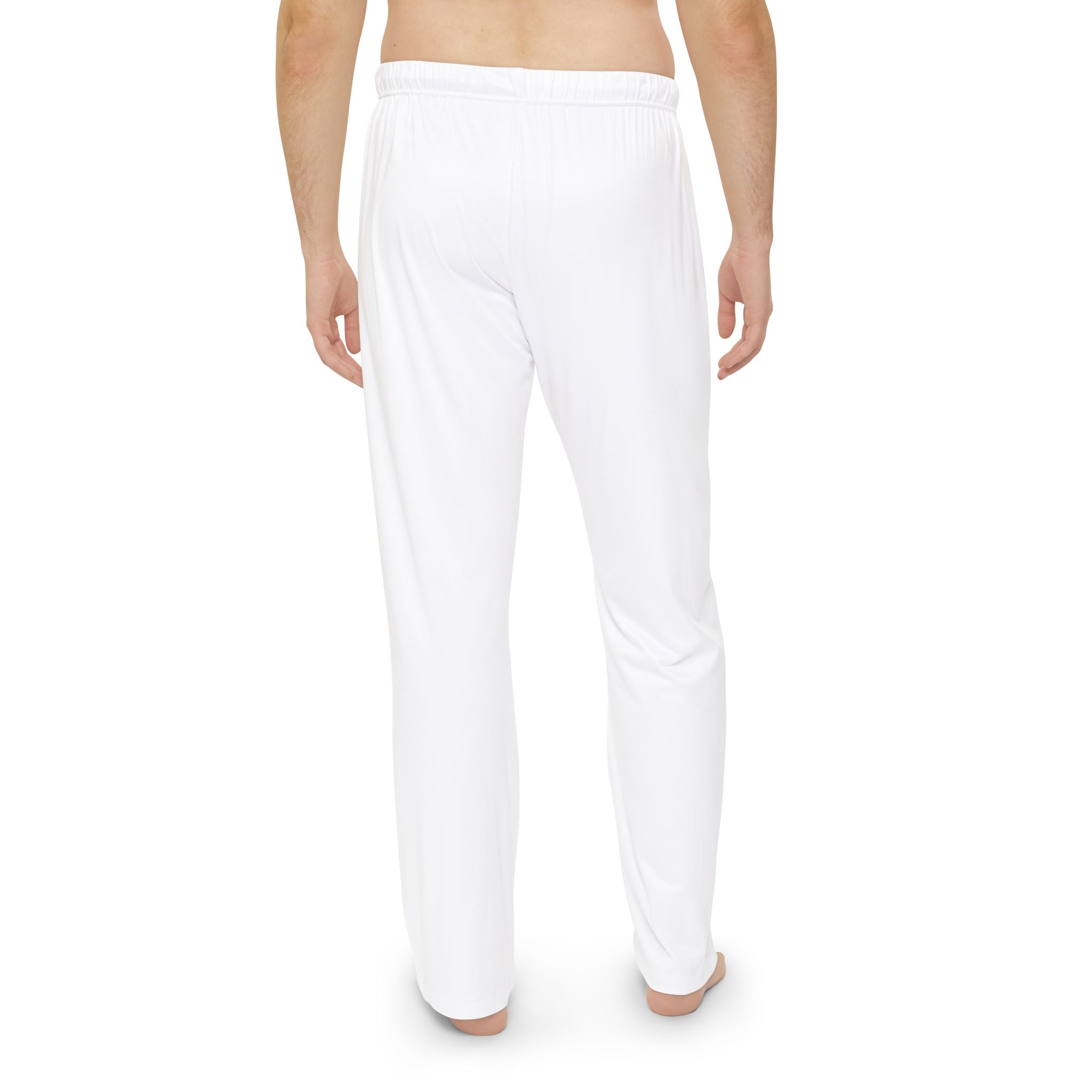 Men's RNB Sleep Pants — White Relaxed Pajama Trousers