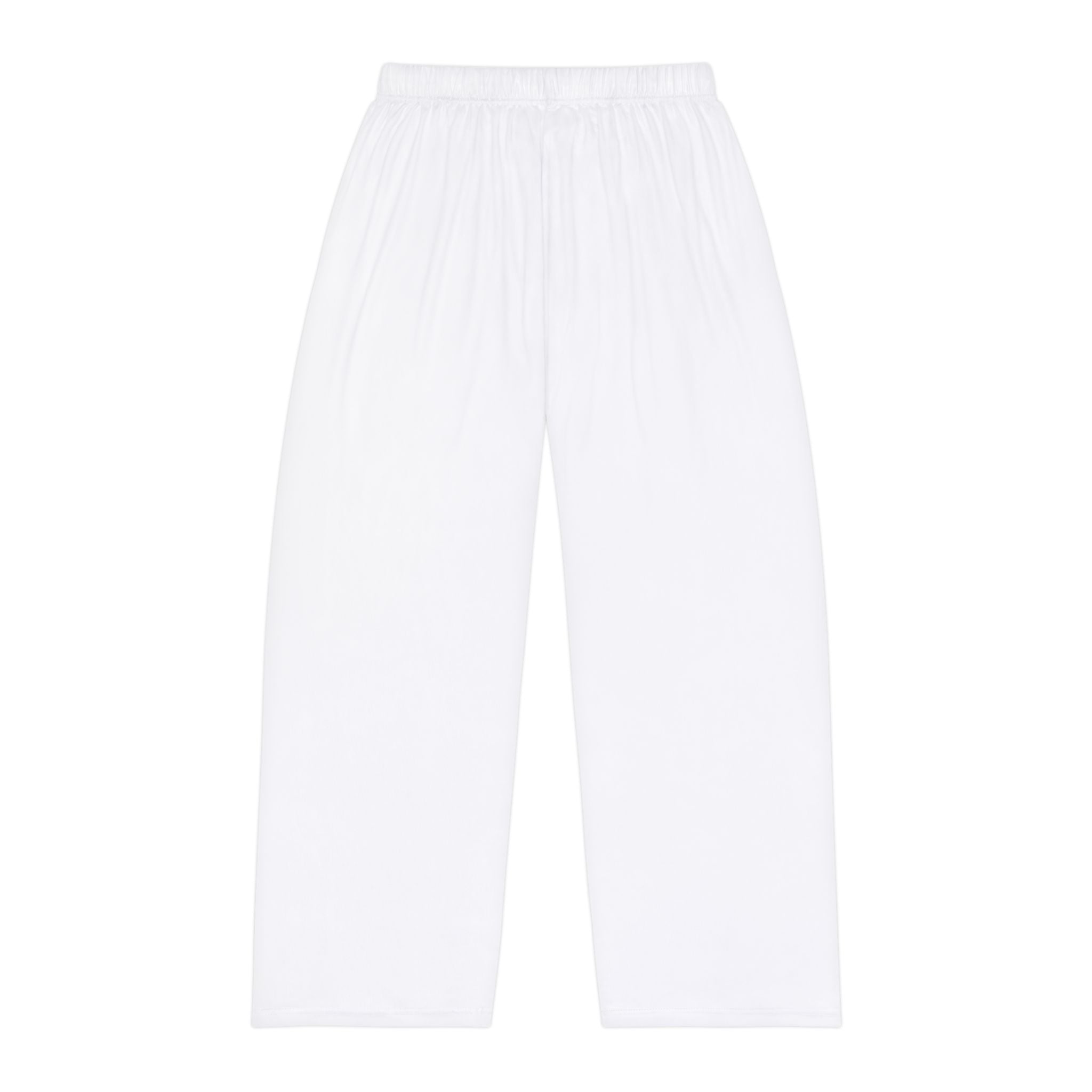 Men's RNB Sleep Pants — White Relaxed Pajama Trousers