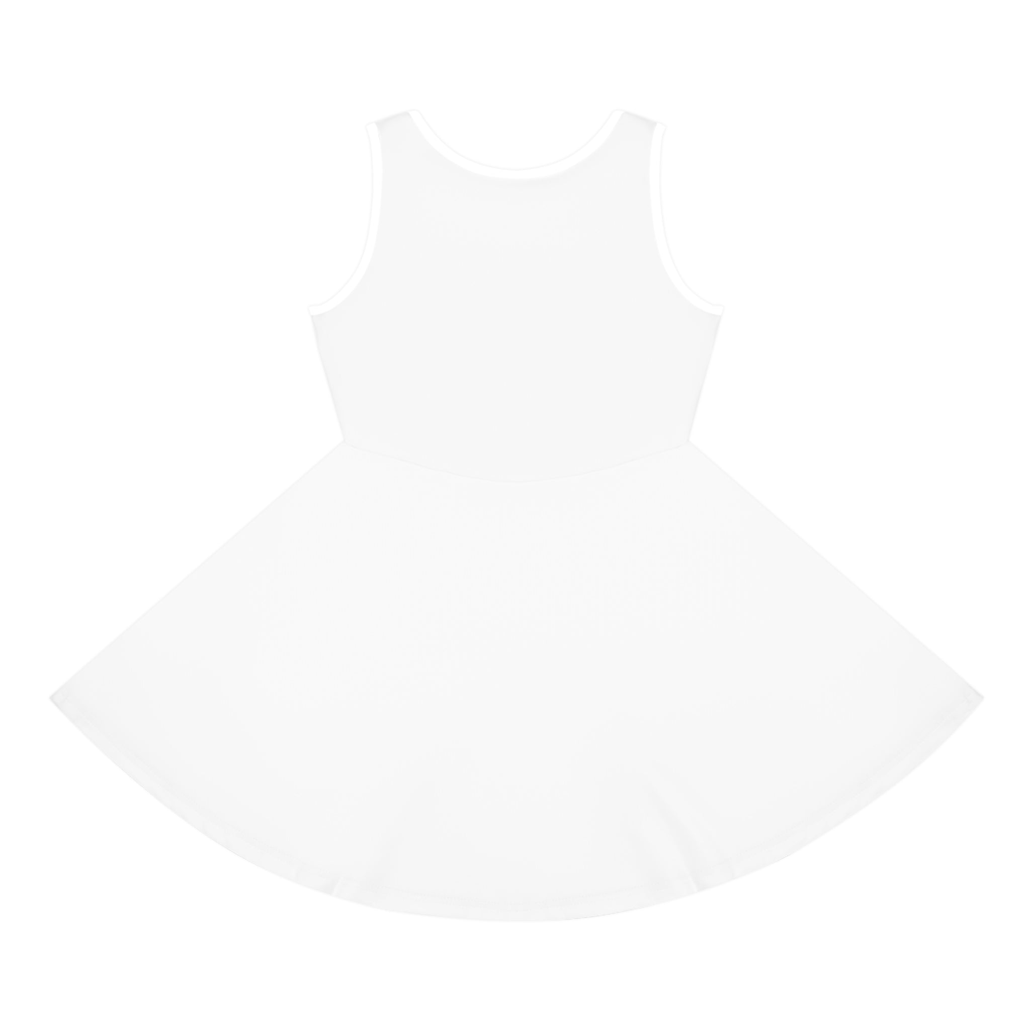 Girls' Floral Heart Sundress — Cute 'Love' Chest Patch Sleeveless Dress
