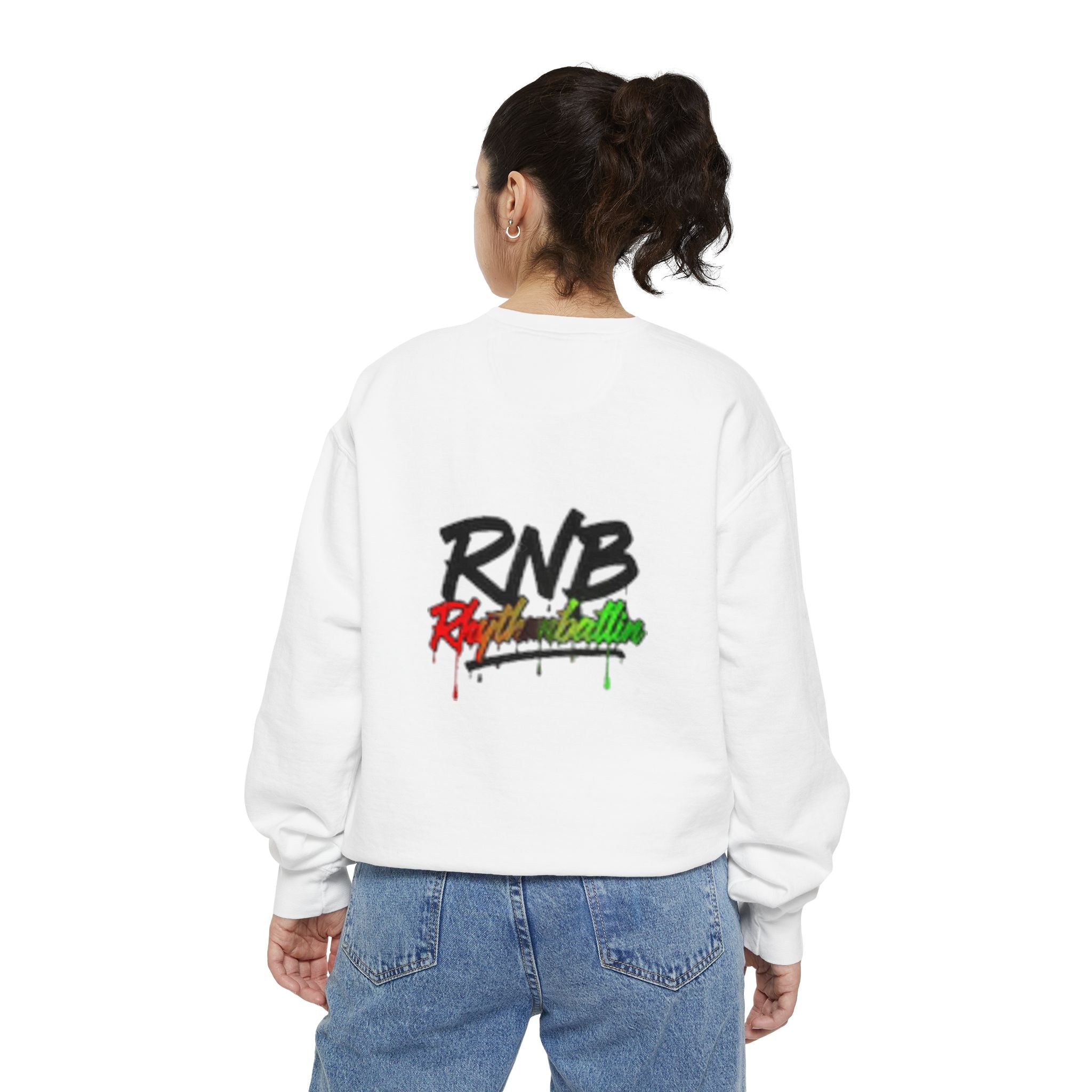 RNB Retro Drip Sweatshirt – Red, Yellow & Green Streetwear Pullover