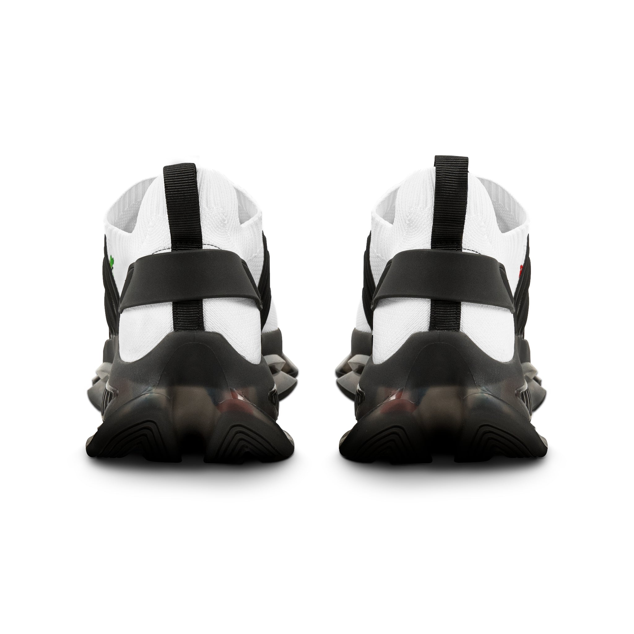 Men's White Mesh Athletic Sneakers — Lightweight Breathable Running Shoes