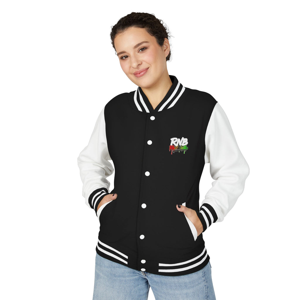 Letterman Jacket — Retro 'Roma' Graffiti Patch Varsity Jacket