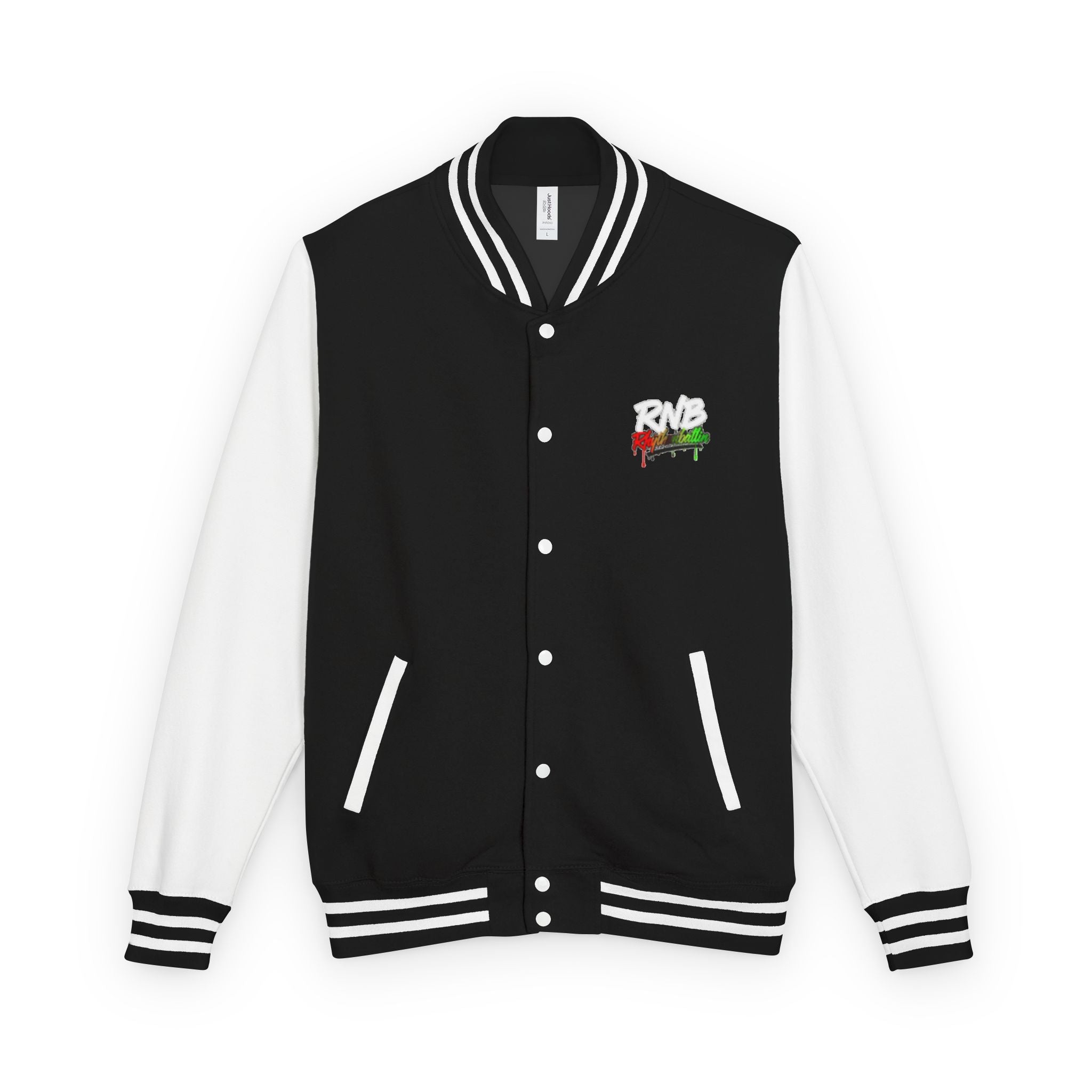 Letterman Jacket — Retro 'Roma' Graffiti Patch Varsity Jacket