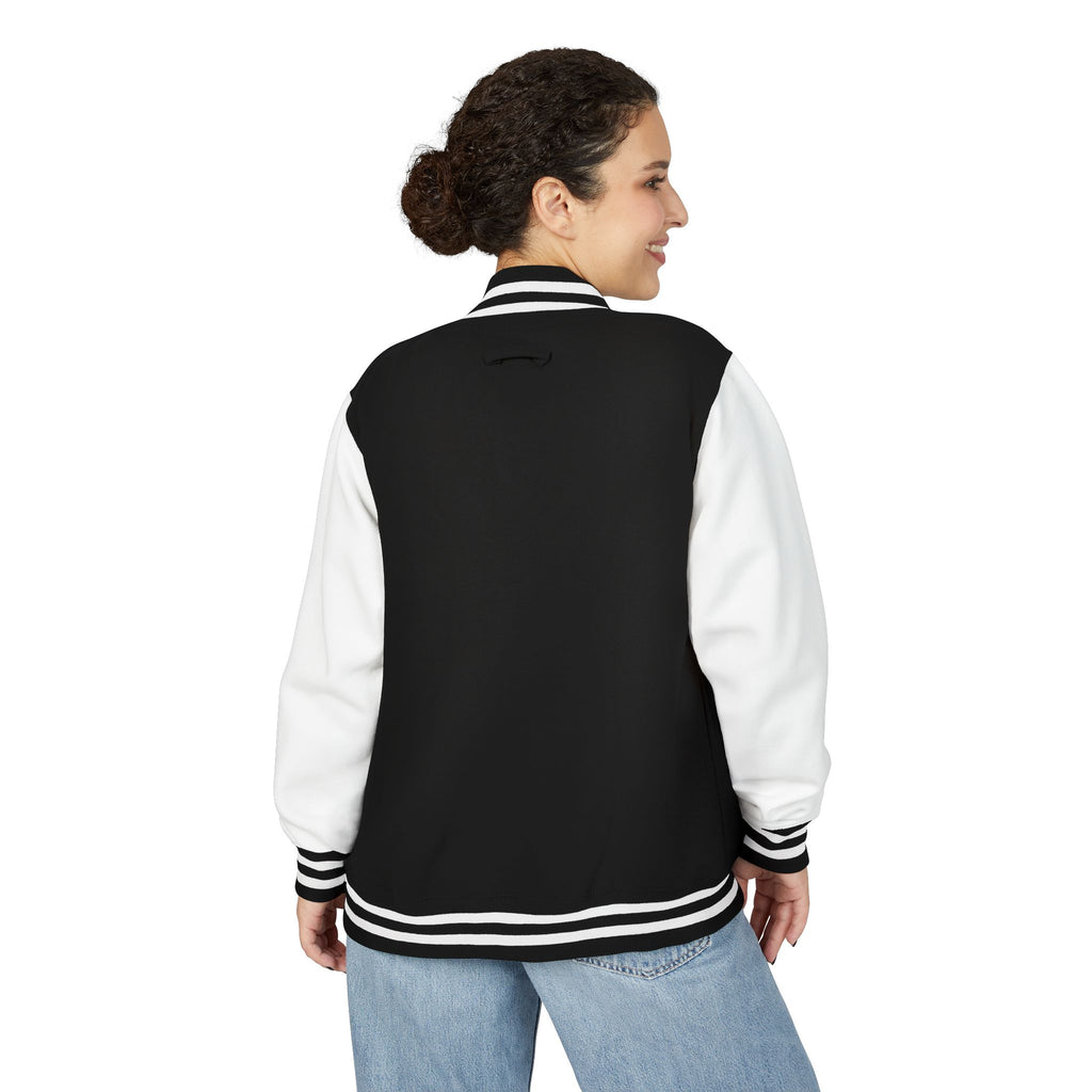 Letterman Jacket — Retro 'Roma' Graffiti Patch Varsity Jacket